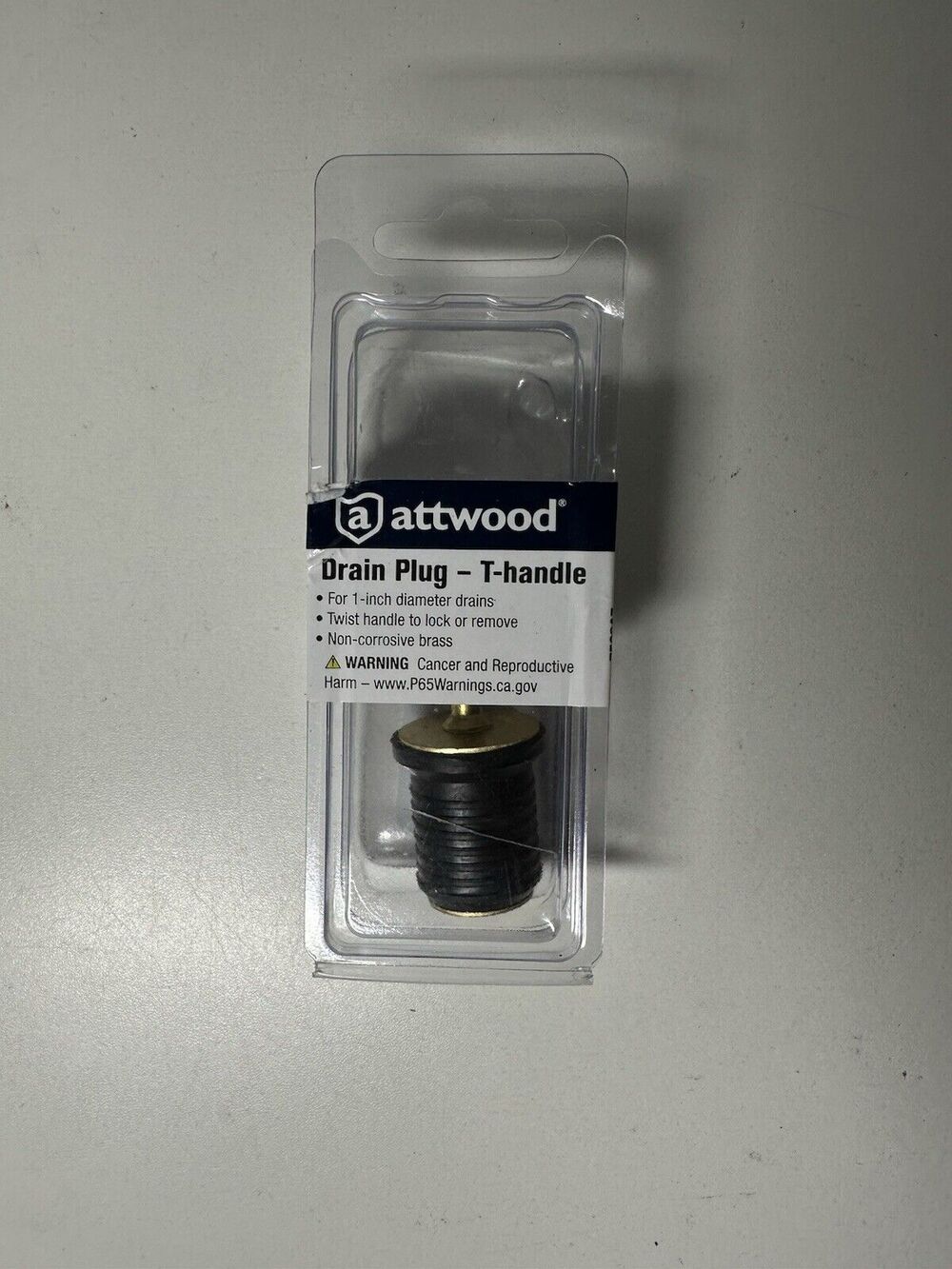 Attwood Stainiless Steel Handle T-Handle Drain Plugs.